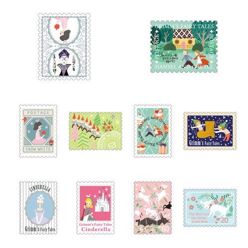 Shinzi Katoh Fairy Tale Jewels Sparkling Flake Stickers in Box - Grimm Fairy Tale 1 - SEAL-DO - Default Title by Techo Treats Stationery