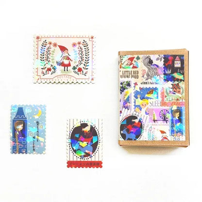 Shinzi Katoh Fairy Tale Jewels Sparkling Flake Stickers in Box - Grimm Fairy Tale 2 - SEAL-DO - Default Title by Techo Treats Stationery