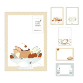 Shoichiro Tobimatsu OTEGARU MEMO - Swan and Dessert - Papier Platz - Default Title by Techo Treats Stationery