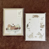 Shoichiro Tobimatsu OTEGARU MEMO - Swan and Dessert - Papier Platz - Default Title by Techo Treats Stationery