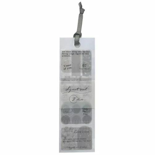 Signet seal PET Stickers - GRAY - Techo Treats