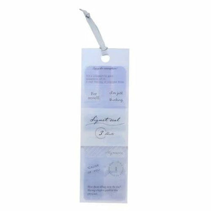 Signet seal PET Stickers - SMOKY BLUE - Techo Treats