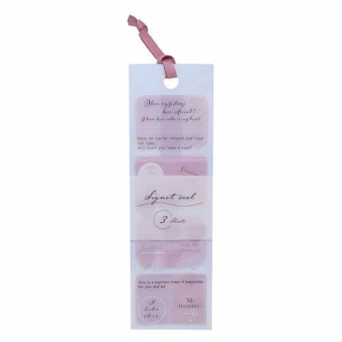 Signet seal PET Stickers - SMOKY PINK - KAMIO JAPAN - Default Title by Techo Treats Stationery