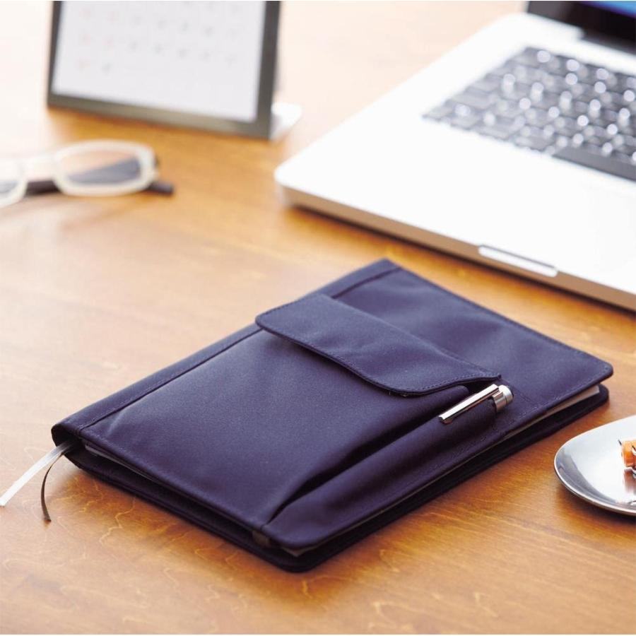 SMART FIT A5 Cover Notebook - Navy - Techo Treats