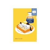 Snack Animal Studio B6 Clear Folder (2 pcs) - Bread - Techo Treats