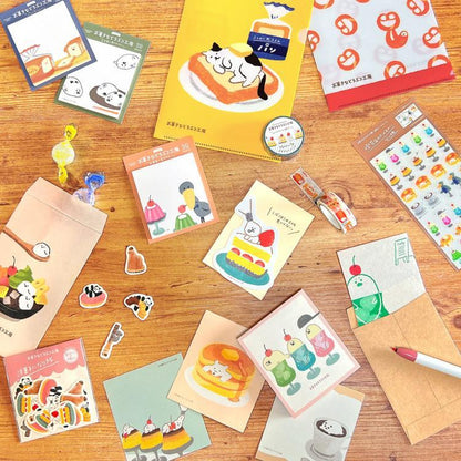 Snack Animal Studio B6 Clear Folder (2 pcs) - Cafe - Furukawa Shiko - Default Title by Techo Treats Stationery