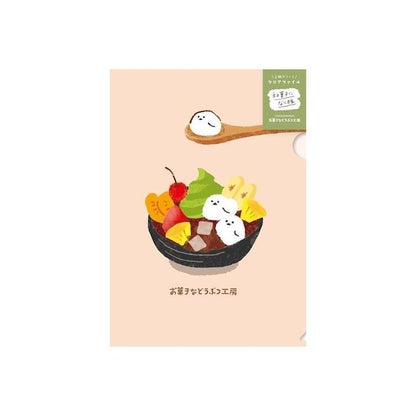 Snack Animal Studio B6 Clear Folder (2 pcs) - Japanese Pastry - Furukawa Shiko - Default Title by Techo Treats Stationery