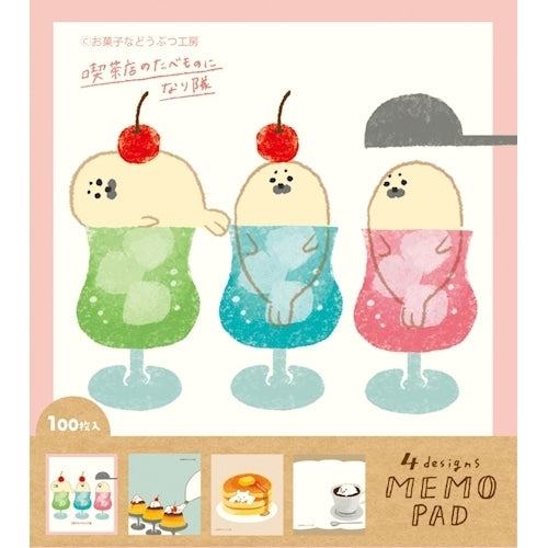 Snack Animal Studio Memo Pad - Cafe - Furukawa Shiko - Default Title by Techo Treats Stationery