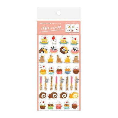 Snack Animal Studio Sticker - Western Pastry - Furukawa Shiko - Default Title by Techo Treats Stationery