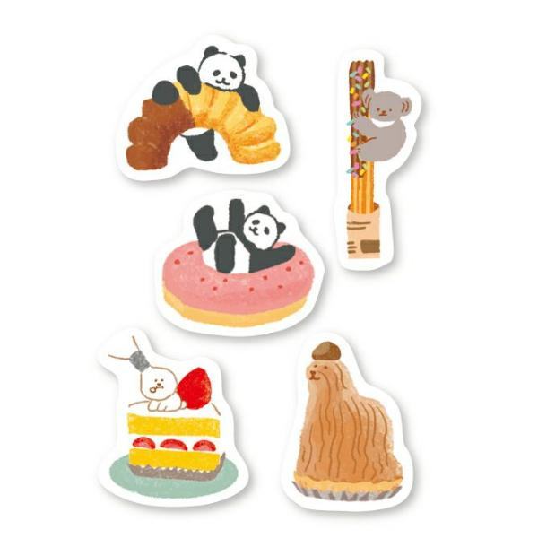 Snack Animal Studio Washi Flake Stickers - Western Pastry - Furukawa Shiko - Default Title by Techo Treats Stationery
