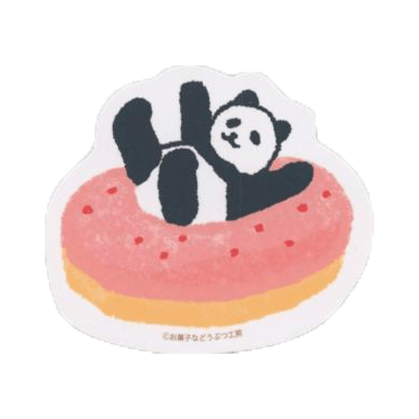 Snack Animal Studio Water Resistant PVC Sticker - Donut - Techo Treats