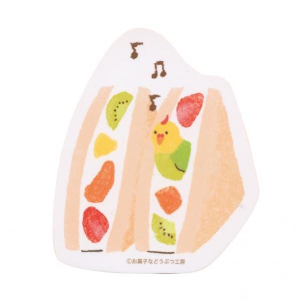 Snack Animal Studio Water Resistant PVC Sticker - Fruit Sandwich - Techo Treats