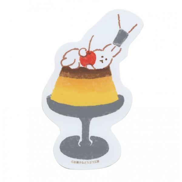 Snack Animal Studio Water Resistant PVC Sticker - Pudding - Furukawa Shiko - Default Title by Techo Treats Stationery