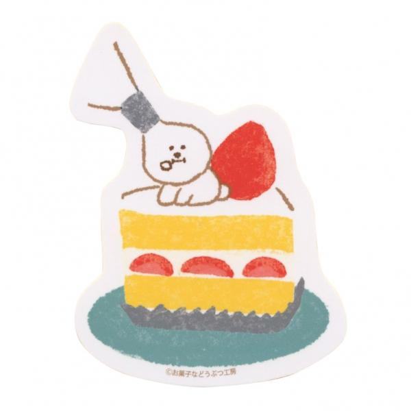 Snack Animal Studio Water Resistant PVC Sticker - Short Cake - Techo Treats