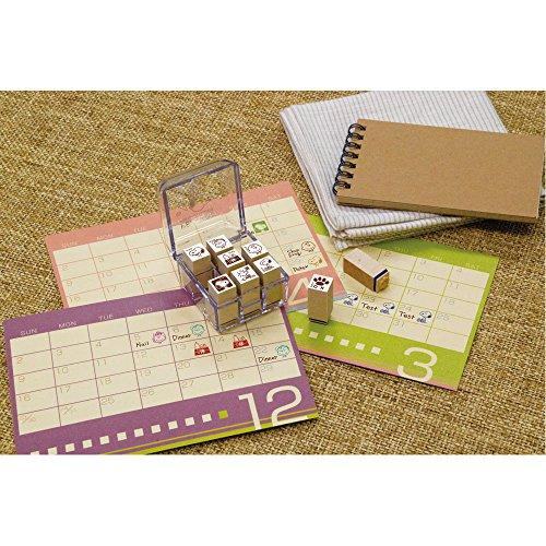 Snoopy Check Rubber Stamp Set in Clear Case - Techo Treats