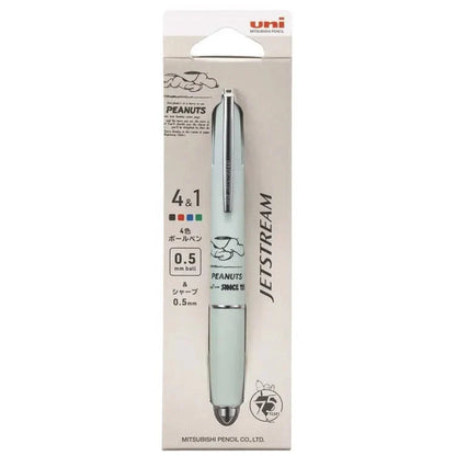 Snoopy Jetstream 4&amp;1 Multifunction Ballpoint Pen 0.5mm - Green (75th Anniversary Limited Color) - Techo Treats