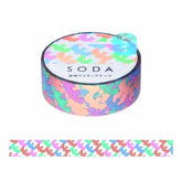 SODA Decoration Tape Vol.4 - 15mm Bird (with Gold Foil) - Techo Treats