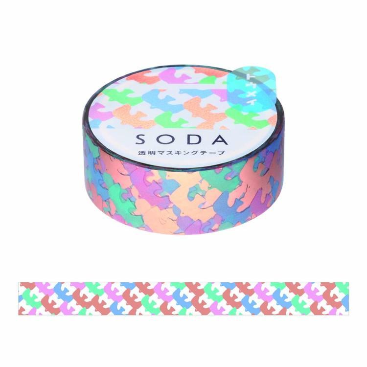 SODA Decoration Tape Vol.4 - 15mm Bird (with Gold Foil) - Techo Treats