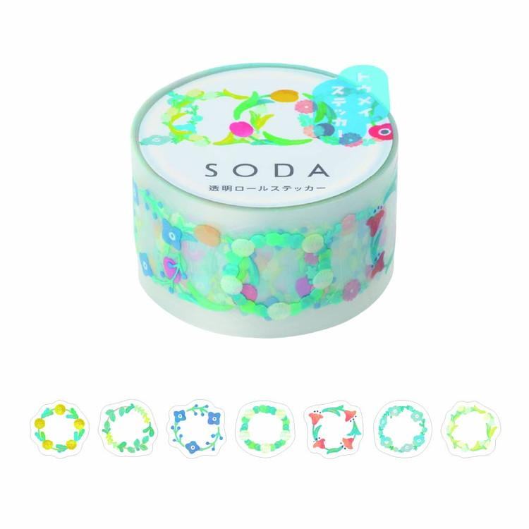 SODA Decoration Tape Vol.4 - 20mm Wreath (Pre-cut) - Techo Treats