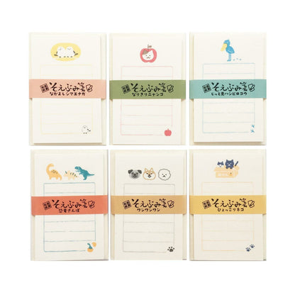 Soebumi-Sen Mini Letter Set - Nakayoshi Shimaenaga - Furukawa Shiko - Default Title by Techo Treats Stationery
