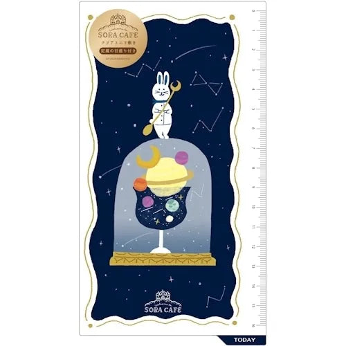 SORA CAFE A6 Personal Clear Underlay - Midnight - Furukawa Shiko - Default Title by Techo Treats Stationery