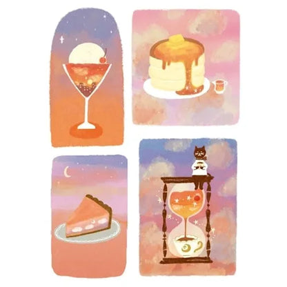 SORA CAFE Deco Seal - Evening - Furukawa Shiko - Default Title by Techo Treats Stationery