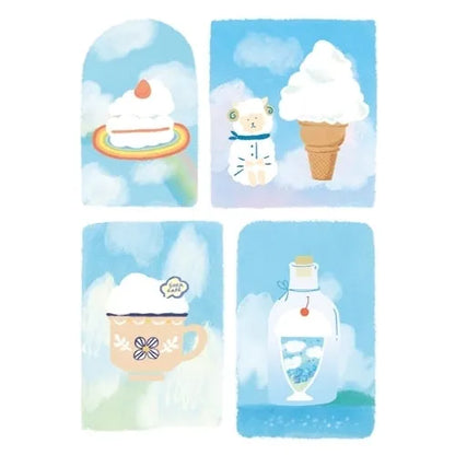 SORA CAFE Deco Seal - Lunch - Furukawa Shiko - Default Title by Techo Treats Stationery