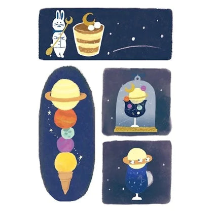 SORA CAFE Deco Seal - Midnight - Furukawa Shiko - Default Title by Techo Treats Stationery