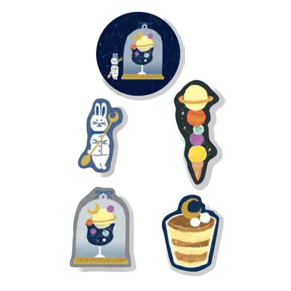 SORA CAFE Washi Flake Seal - Midnight - Furukawa Shiko - Default Title by Techo Treats Stationery