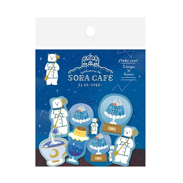 SORA CAFE Washi Flake Seal - Night