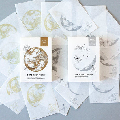 sora moon memo - Golden Full Moon - Shinnippon Calendar - Default Title by Techo Treats Stationery