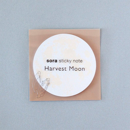 sora sticky note - Harvest Moon (Copper) - Shinnippon Calendar - Default Title by Techo Treats Stationery