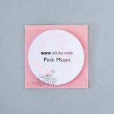 sora sticky note - Pink Moon - Shinnippon Calendar - Default Title by Techo Treats Stationery