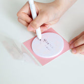 sora sticky note - Pink Moon - Shinnippon Calendar - Default Title by Techo Treats Stationery