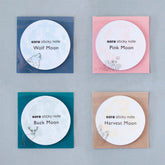 sora sticky note - Wolf Moon (Grey) - Shinnippon Calendar - Default Title by Techo Treats Stationery
