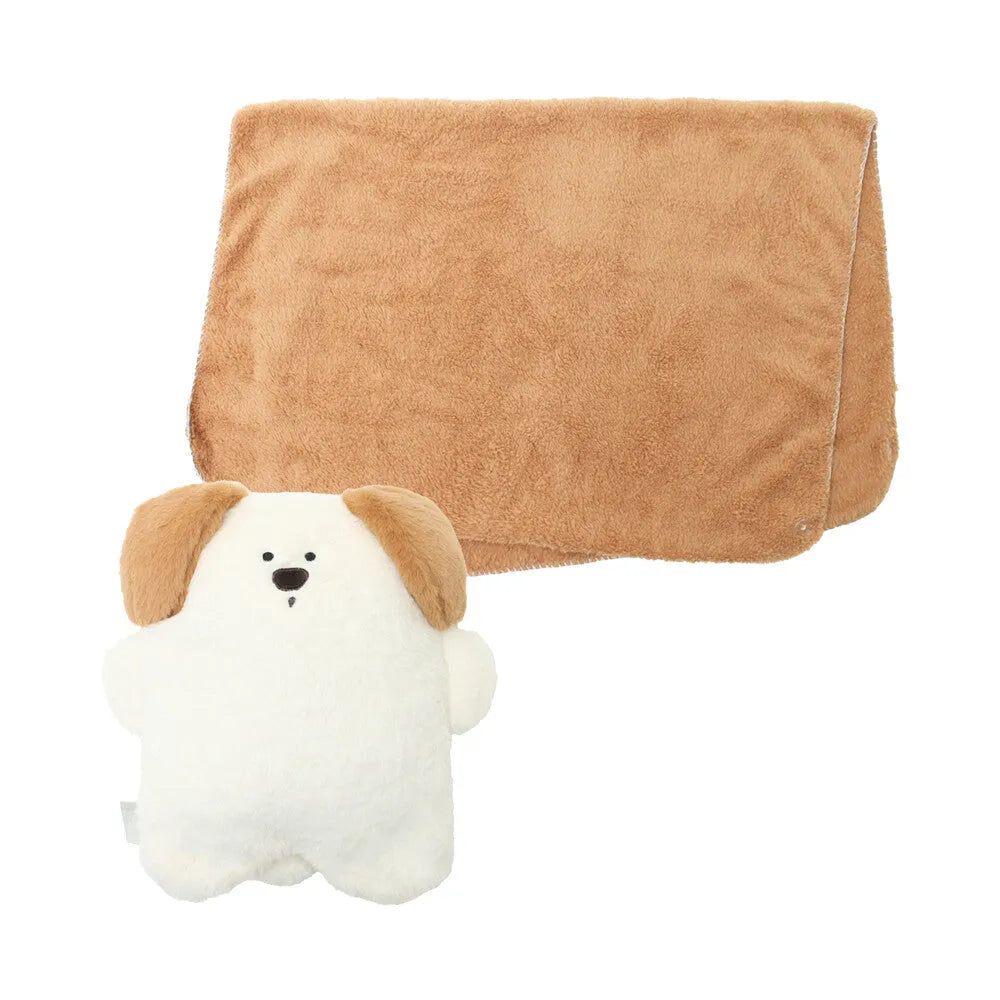 Souffle Puppy Cushion with 3-way Blanket - polkapolka - Default Title by Techo Treats Stationery