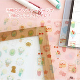 Spring Limited Clear Sticker Sheet - Hannari Sakura - Furukawa Shiko - Default Title by Techo Treats Stationery