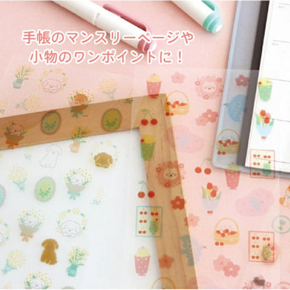 Spring Limited Clear Sticker Sheet - Hannari Sakura - Furukawa Shiko - Default Title by Techo Treats Stationery