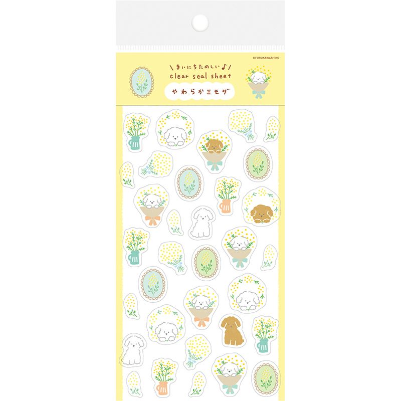 Spring Limited Clear Sticker Sheet - Soft Mimosa - Furukawa Shiko - Default Title by Techo Treats Stationery