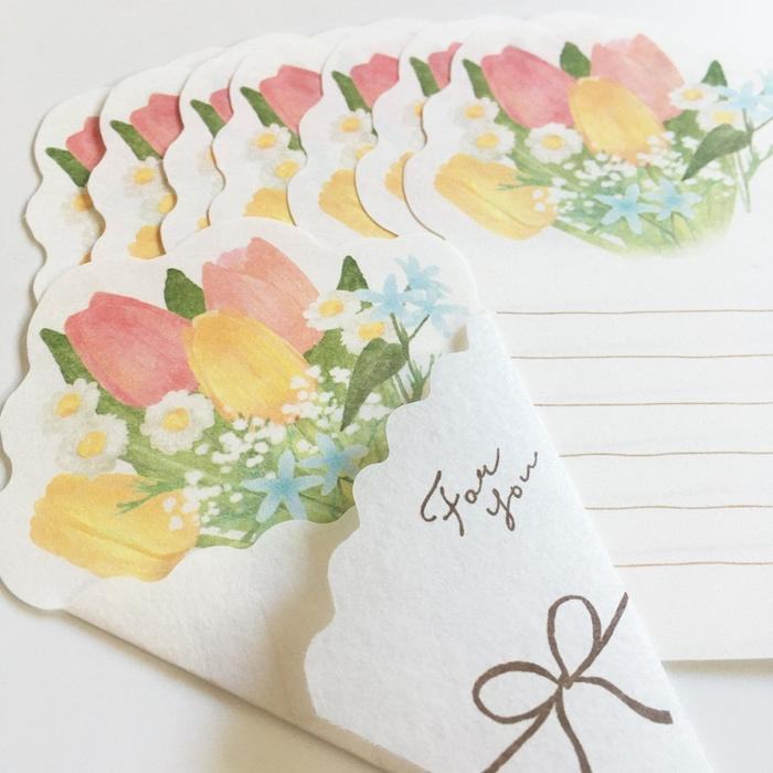 Spring Limited Flowers Letter - Tulip - Furukawa Shiko - Default Title by Techo Treats Stationery