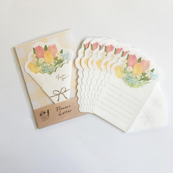 Spring Limited Flowers Letter - Tulip - Furukawa Shiko - Default Title by Techo Treats Stationery