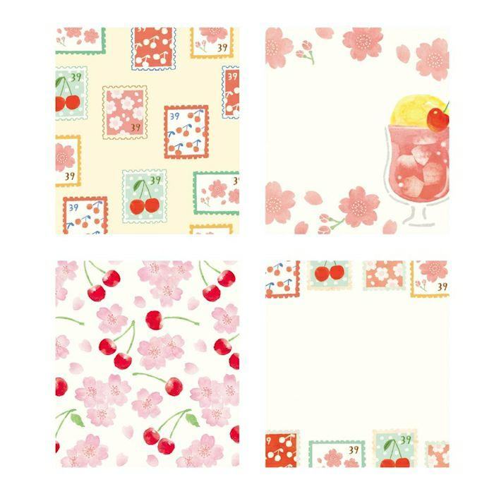 Spring Limited Memo Pad - Sakura and Fruits - Furukawa Shiko - Default Title by Techo Treats Stationery