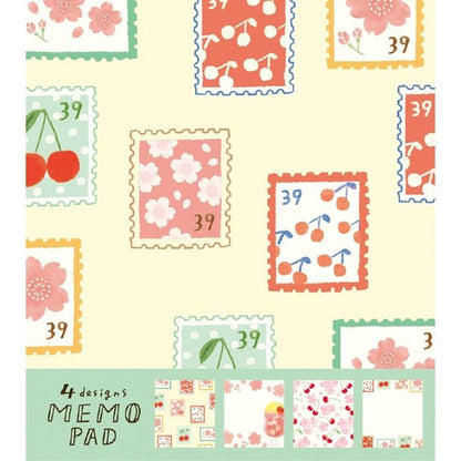 Spring Limited Memo Pad - Sakura and Fruits - Techo Treats