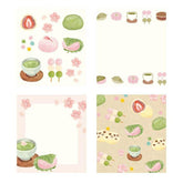 Spring Limited Memo Pad - Sakura and Japanese Sweets - Furukawa Shiko - Default Title by Techo Treats Stationery