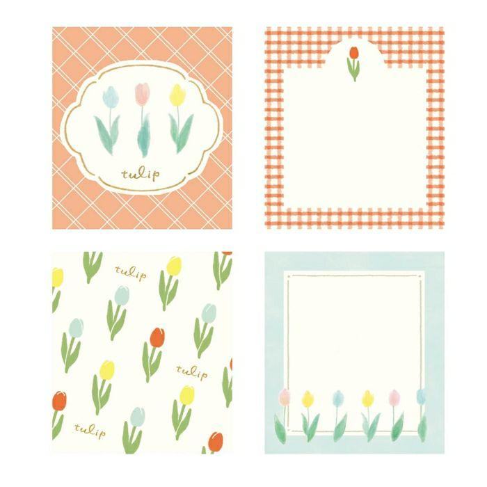 Spring Limited Memo Pad - Various Tulips - Furukawa Shiko - Default Title by Techo Treats Stationery