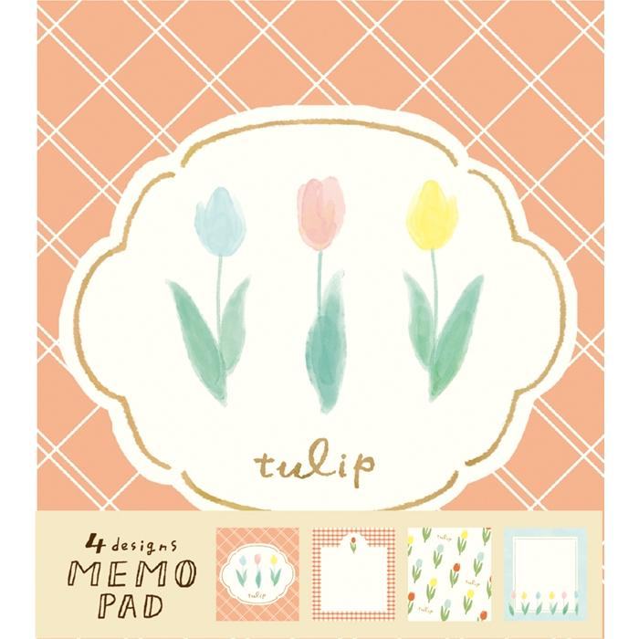 Spring Limited Memo Pad - Various Tulips - Techo Treats