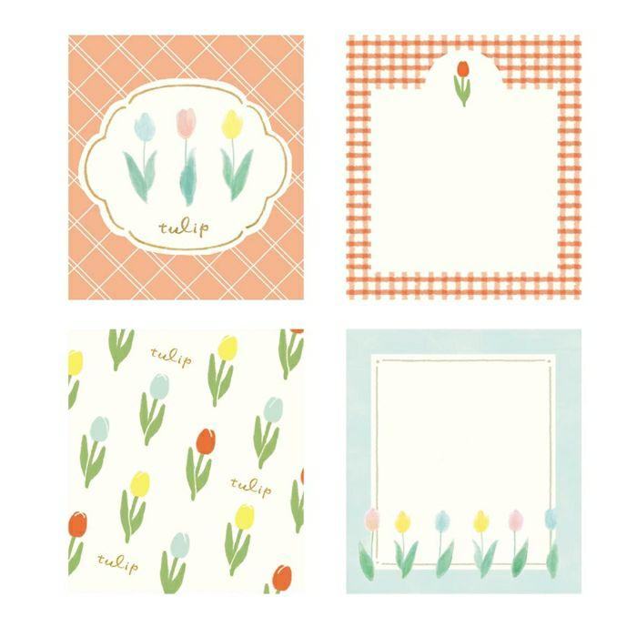 Spring Limited Memo Pad - Various Tulips - Techo Treats