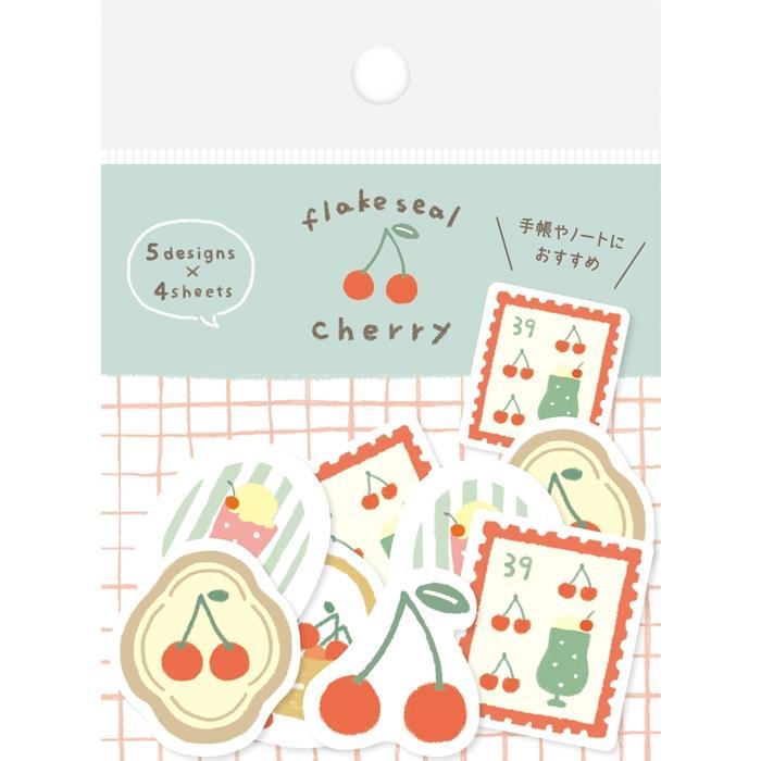 Spring Limited Washi Flake Seal - Cherry - Techo Treats