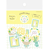 Spring Limited Washi Flake Seal - Rabbit - Techo Treats