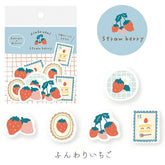 Spring Limited Washi Flake Seal - Strawberry - Furukawa Shiko - Default Title by Techo Treats Stationery
